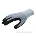 Hespax Sandy Nitrile Anti Cut Glass Industry Gloves